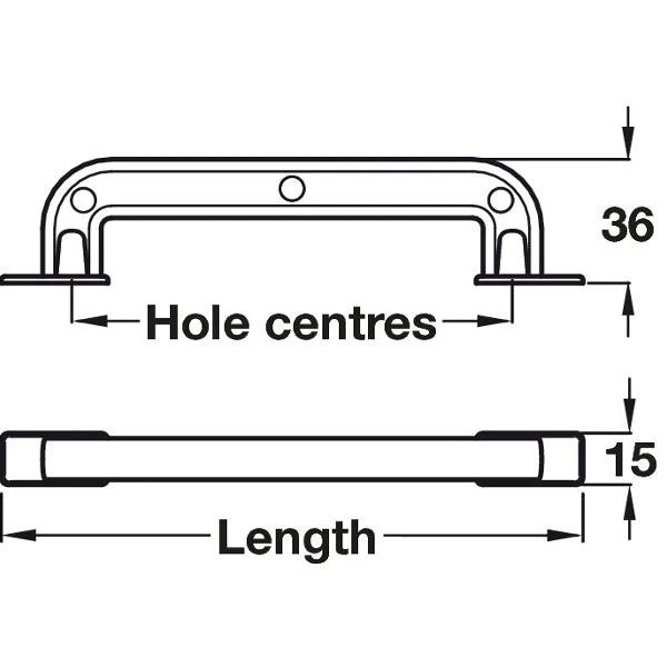 Hafele Handle - Loft Antique D Pull Cupboard Handles 3 Hafele Handle - Loft Antique D Pull Cupboard Handles - Image 3