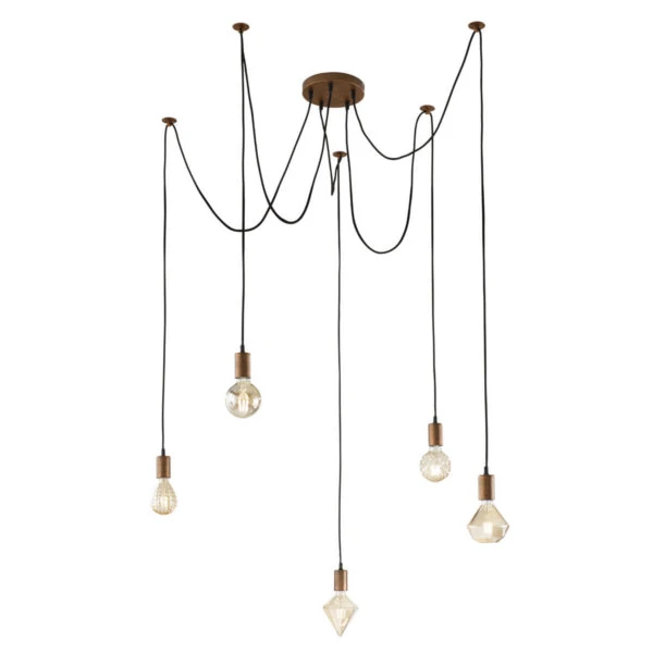 Leyton Lighting 5 Light Cord Ceiling Pendant Light 1 Leyton Lighting 5 Light Cord Ceiling Pendant Light
