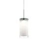 Candle LED Pendant Ceiling Light, Frosted And Clear Glass