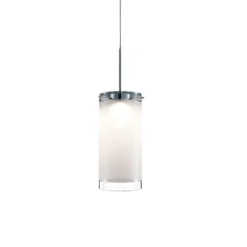 Candle LED Pendant Ceiling Light, Frosted And Clear Glass