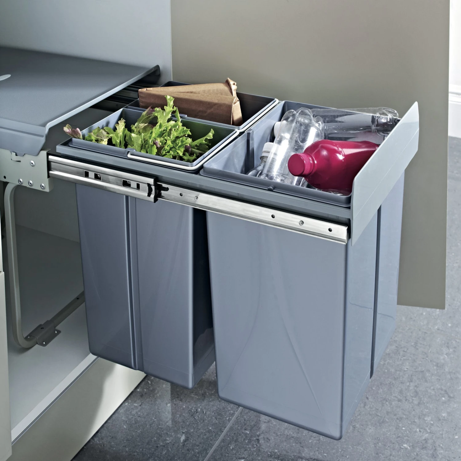 Hafele - PullOut Kitchen Waste Bin, 40 Litres 1 Hafele - PullOut Kitchen Waste Bin, 40 Litres