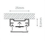 LED Aluminium Extrusion - Surface Mounted 4 LED Aluminium Extrusion - Surface Mounted - Image 4