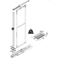 Vauth-Sagel HSA Rotary Larder Units - 400mm Cabinet Width