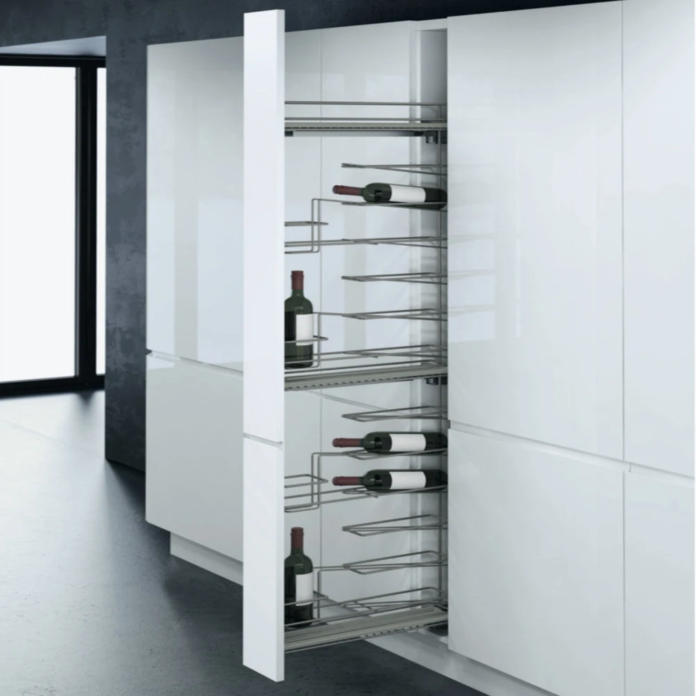 Vauth-Sagel 150mm Pull Out Larder Unit With 16 Bottle Wine Rack 1 Vauth-Sagel 150mm Pull Out Larder Unit With 16 Bottle Wine Rack
