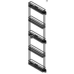 Vauth-Sagel 150mm Pull Out Larder With Baskets -Lighting Specialty Store 549.85.222.1