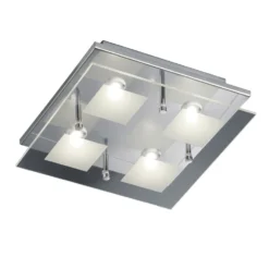 4 Light Contemporary Glass Ceiling Light
