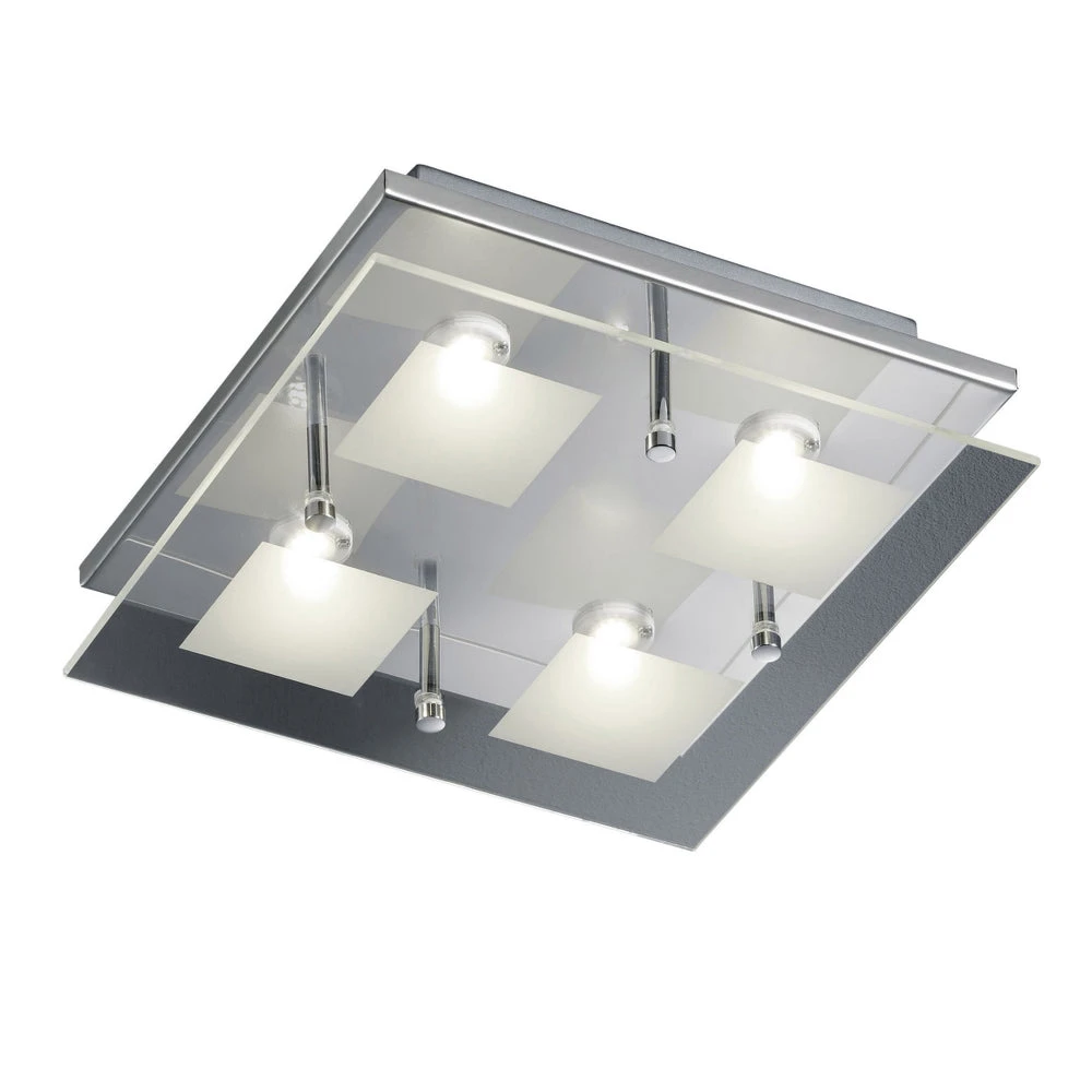 4 Light Contemporary Glass Ceiling Light 1 4 Light Contemporary Glass Ceiling Light