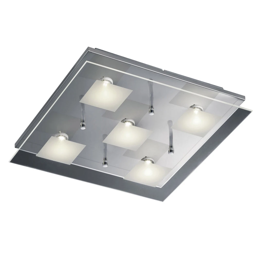 5 Light Contemporary Glass Ceiling Light 1 5 Light Contemporary Glass Ceiling Light