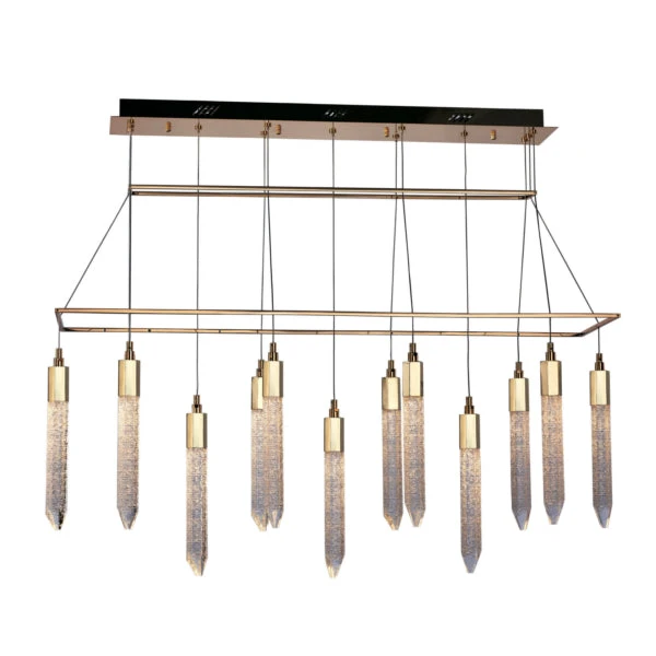 Shard 13 Light LED Ceiling Bar Pendant Light, IP20 Rated 2 Shard 13 Light LED Ceiling Bar Pendant Light, IP20 Rated - Image 2