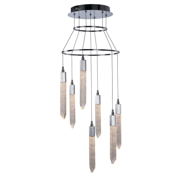 Shard 7 Light LED Ceiling Pendant Light, IP20 Rated 2 Shard 7 Light LED Ceiling Pendant Light, IP20 Rated - Image 2