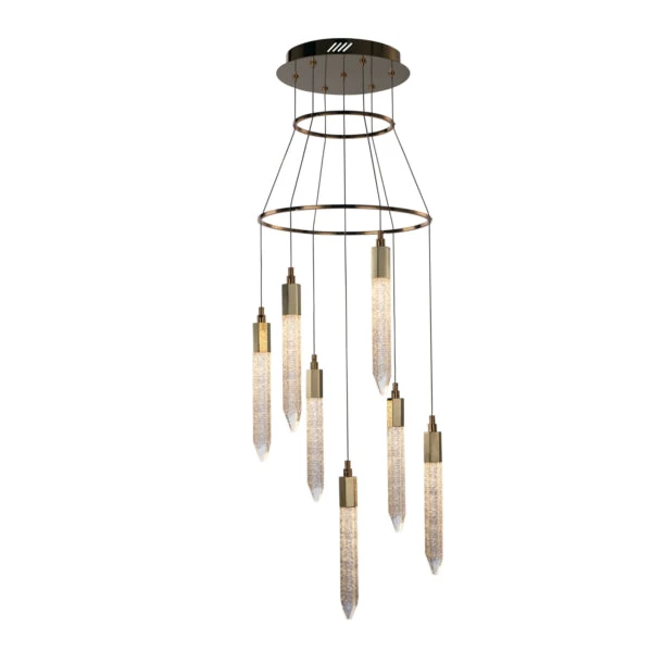 Shard 7 Light LED Ceiling Pendant Light, IP20 Rated 4 Shard 7 Light LED Ceiling Pendant Light, IP20 Rated - Image 4