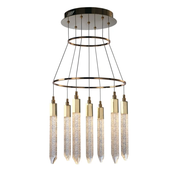 Shard 7 Light LED Ceiling Pendant Light, IP20 Rated 3 Shard 7 Light LED Ceiling Pendant Light, IP20 Rated - Image 3