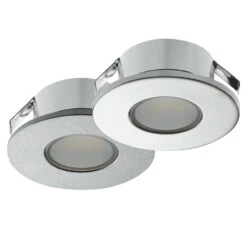Loox 12V 2022 Round LED Recessed Downlight - Silver Finish