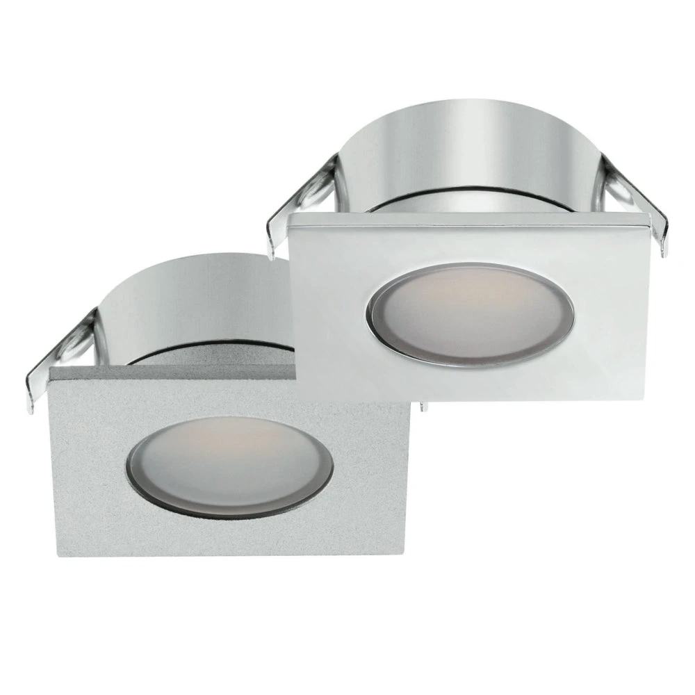 Loox 12V 2023 Square LED Recessed Downlight - Chrome Finish 1 Loox 12V 2023 Square LED Recessed Downlight - Chrome Finish