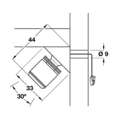 Hafele Loox LED Swivel Display Spotlight -Lighting Specialty Store 833.79.060.1