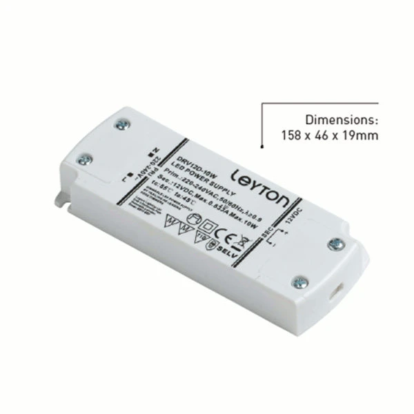 10 Watt Dimmable 12V LED Driver - 6 Way Port 1 10 Watt Dimmable 12V LED Driver - 6 Way Port