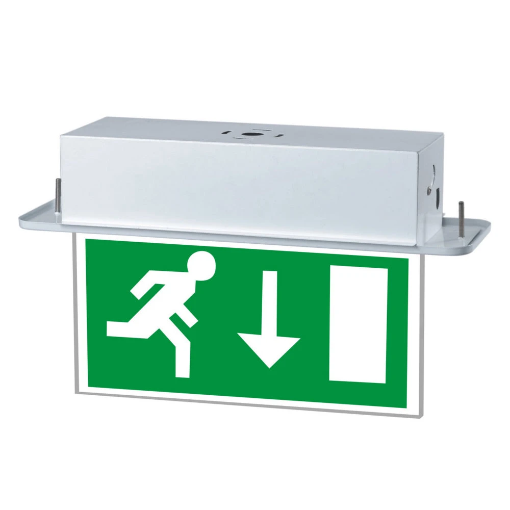 LED Recessed Ceiling Emergency Exit Signs 1 LED Recessed Ceiling Emergency Exit Signs