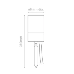 Adjustable IP44 Outdoor Spike Light -Lighting Specialty Store GU10SPIKE BK.1