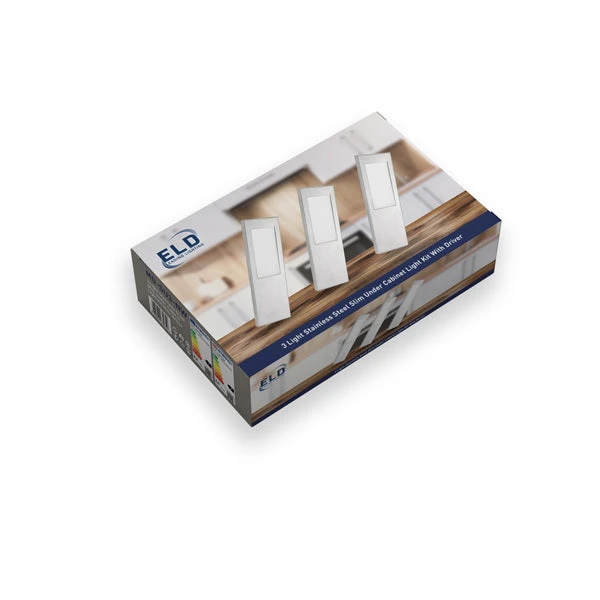 ELD Lighting 3 LED Light Super Slim Under Cabinet Light 3 Light Kit White Driver 2 ELD Lighting 3 LED Light Super Slim Under Cabinet Light 3 Light Kit White Driver - Image 2