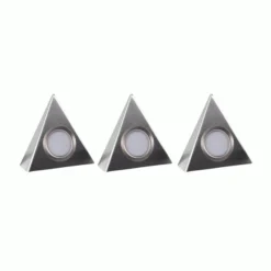 ELD Lighting 3 LED Light Stainless Steel Triangle Kit With Driver