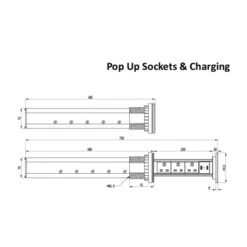 Fully Motorised Worktop Pop Up Socket - 3 X UK Sockets & 2 USB Ports 9 Fully Motorised Worktop Pop Up Socket - 3 X UK Sockets & 2 USB Ports -Lighting Specialty Store POW 5M.4