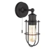 Black Caged Wall Light E27
