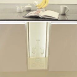 Kitchen Cabinet Illuminated LED Back Panel Tunable - Retrofit