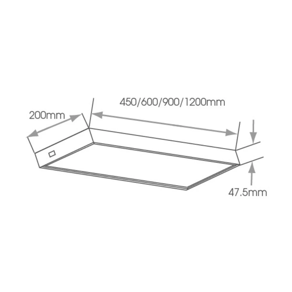 Sirius Illuminated LED Box Shelf Light - Various Widths 2 Sirius Illuminated LED Box Shelf Light - Various Widths - Image 2