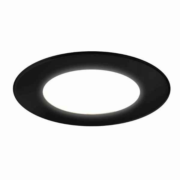 Vega High Output Recessed Cabinet Light - Matt Black 1 Vega High Output Recessed Cabinet Light - Matt Black