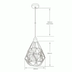 Eden E27 IP44 Framed Pendant Light 7 Eden E27 IP44 Framed Pendant Light -Lighting Specialty Store SY8823BL.3