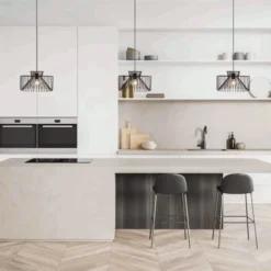 Avon E27 IP44 Black Framed Pendant Light -Lighting Specialty Store SY8825.2