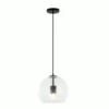 Ohio E27 IP44 Clear Glass Pendant Light