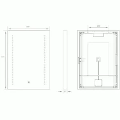 Hera Tunable Bathroom LED Mirror With Shaver Socket -Lighting Specialty Store SY9027.3