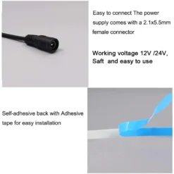 New COB 12V LED Strip Light Kit - Various Lengths - Includes LED Tape & Power Supply 13 New COB 12V LED Strip Light Kit - Various Lengths - Includes LED Tape & Power Supply -Lighting Specialty Store Sf44b54e8bc694a31b6351626675ef78dD