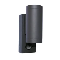 LED Up & Down Wall Light With PIR Anthracite Finish