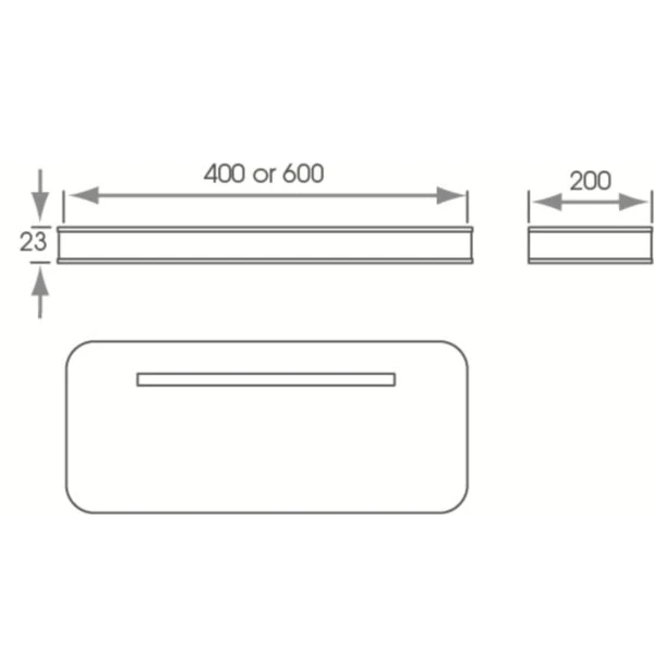 Vega IP44 Floating LED Shelf Lighting 2 Vega IP44 Floating LED Shelf Lighting - Image 2